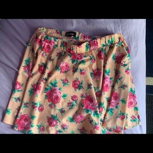 floral skirt